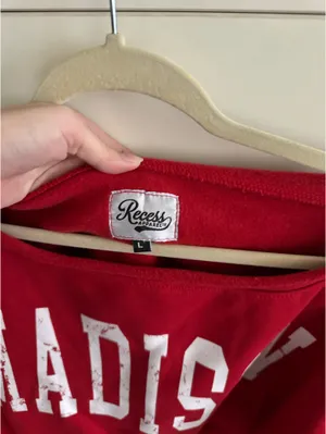 Wisconsin crewneck Red Size L thumbnail 3