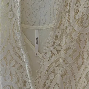Free People Heart in Two Cream Ivory Lace Dress thumbnail 7