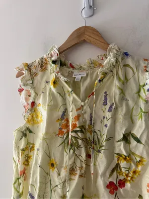Bailey 44 Wildflower Cottagecore Ruffle Sleeve Top thumbnail 2