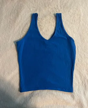 Hollister Blue Cropped Tank Top thumbnail 2