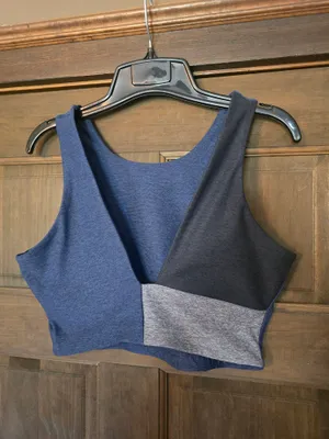 Outdoor Voices Navy Scoop Cropped Sport Bra/tank Medium thumbnail 2