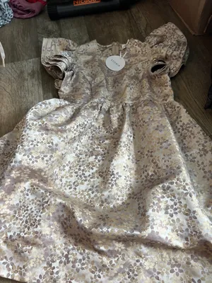 NWT Storia small metallic floral dress thumbnail 6