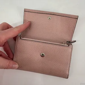 Kate Spade Blush Pink Neutral Leather‎ Tri-Fold Wallet thumbnail 5