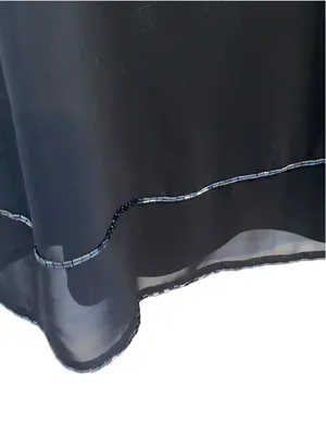 Vintage Y2K 90s Beaded Slip Dress Grunge Whimsigoth Fairycore Cocktail dress thumbnail 6