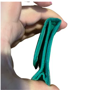 Vintage 1990'S Lillian Vernon Teal.Green Suede Change Purse Wallet thumbnail 5