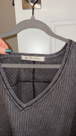 Free People Knit Top Waffle thumbnail 3