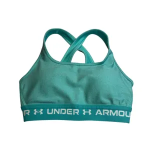 Under Armour EUC XS Crossback Sports Bra Racerback Teal Workout Gym Med Support thumbnail 3