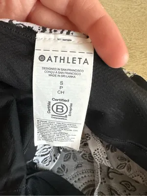 Athleta Paisley Long Line Sports Bra Tank thumbnail 7