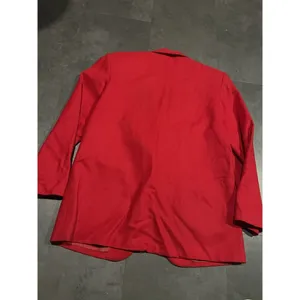 Sellecca red blazer 14 wool blend‎ vintage professional holidays tartan thumbnail 5