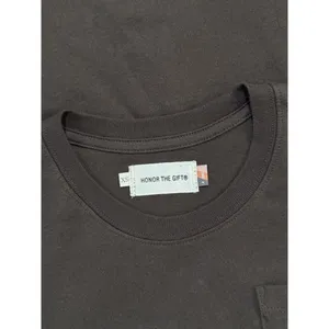 NWT Honor The Gift Women Shirt Brown Crewneck Graphic Short Sleeve Pocket Tee XS thumbnail 3
