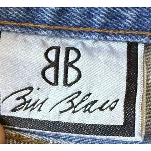 Vintage Bill Blass Italy High Rise Mom Jeans Blue 100% Cotton Size 8 thumbnail 6