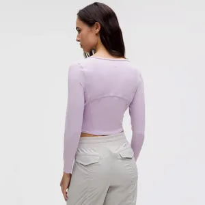 NWT Lululemon Waist-Seamed Nulu Long-Sleeve Shirt - Lilac Ether - 6 thumbnail 3