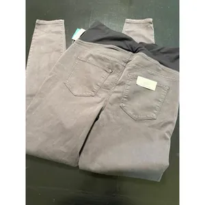 Maurices Maternity Gray Jeggings Over Belly‎ Panel Size M Long Slim Fit Pants thumbnail 4