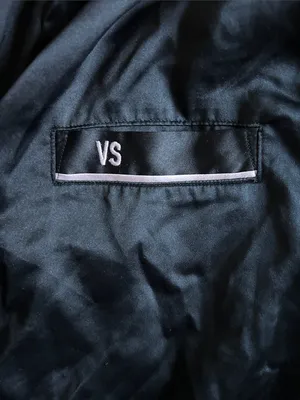 Victoria's Secret Black Satin Pajama Top with White Piping thumbnail 3