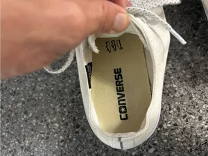 Converse Low-Top Canvas Sneakers in Off-White thumbnail 6