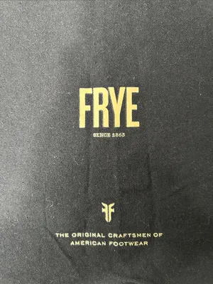 Frye Black Dust Bag with White Logo thumbnail 2