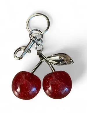 NWOT Red Cherry Keychain Bag Charm thumbnail 1