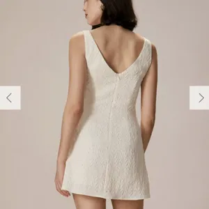 RIHOAS The Beige Boat Neck Textured Mini Dress 22 thumbnail 2