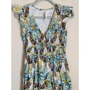 Anthropologie Somerset Maxi Dress Womens S Multi Floral Smocked Tiered OB1387071 thumbnail 5