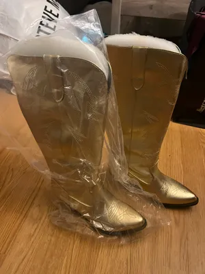 Cowboy boots Gold Size 6.5 thumbnail 6
