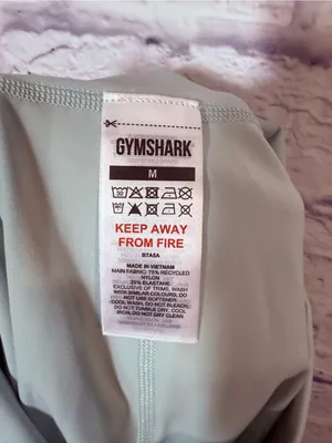Gymshark Mint Green High-Waist Training Shorts, Medium thumbnail 5