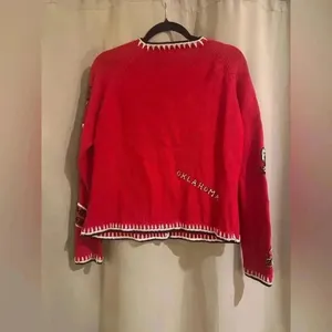 Source Unknown Women’s Red Oklahoma Sooners Vintage Cardigan thumbnail 3