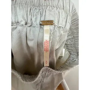 Free People Beige‎ High Waisted Elastic Waist Cotton Viscose Shorts Small thumbnail 3