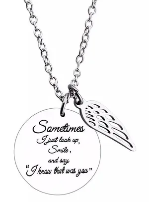 Boutique I Know That Was You, Grief Gift, Lost Loved One Gift, Daily Reminder, Funeral Gift, Loss Necklace, Gift To Friend, Gift To Family thumbnail 1