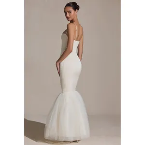 Oh Polly‎ Adelpha Tulle Hem Fishtail Gown Ivory Size 6 NWT thumbnail 2