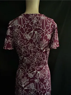 Fortune & Ivy Women’s Purple & White Floral Wrap Maxi Dress Petite Small thumbnail 10