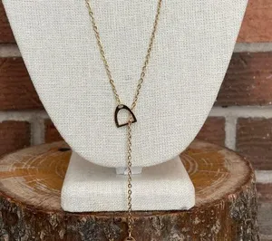 Stirrup Lariat Necklace thumbnail 2