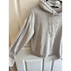 QUINCE SuperSoft Fleece Pullover Hoodie in Heather Grey - Size XS thumbnail 3