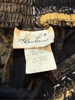Vintage 90s Kathie Lee Patchwork Soft Pants Boho Straight Leg Lounge Pants thumbnail 5