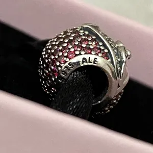 Authentic Pandora Sparkling Jolly Santa Red/Clear CZ Christmas Holiday Charm thumbnail 7