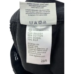 AG Adriano Goldschmied‎ Renn Utility Black High Rise Barrel Leg Pants 26R Gorp thumbnail 5
