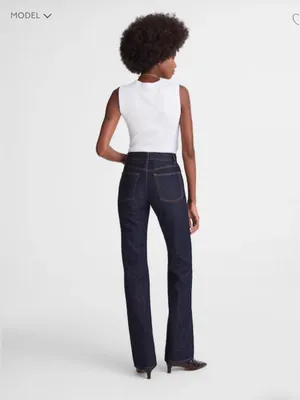 NWT Madewell The Vintage Flare Jean size 25 denim blue dark high rise thumbnail 3