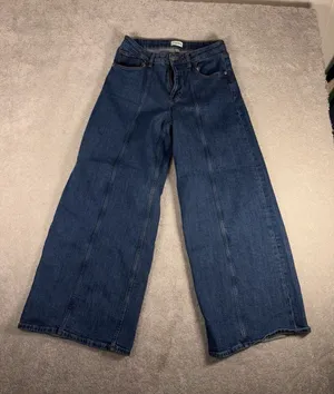 the drop frida jeans medium indigio‎ extra wide leg jeans size 29 thumbnail 1
