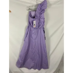 NWT Zesica Purple One Shoulder Maxi Dress Size Small thumbnail 5