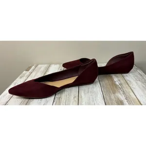 Michael by Michael Shannon Burgundy Faux Suede Adaire Flats Size 7.5M‎ thumbnail 5
