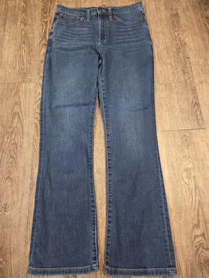 J. Crew High Rise Boot Bootcut Dark Wash Denim Jeans Women's Size 29 thumbnail 1