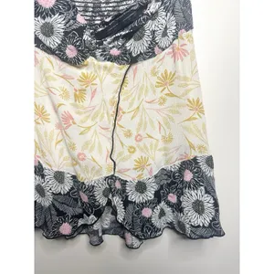 Intimately Free People Floral Summer Scarf Bandeau Top Small Mixed Print Smocked thumbnail 6
