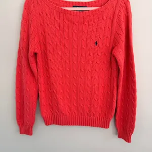 Orange Ralph Lauren‎ Boat Neck Cable Knit Sweater thumbnail 4