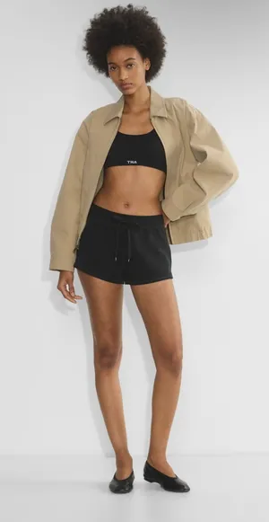 Aritzia TNA Waffle Shorts XS thumbnail 1