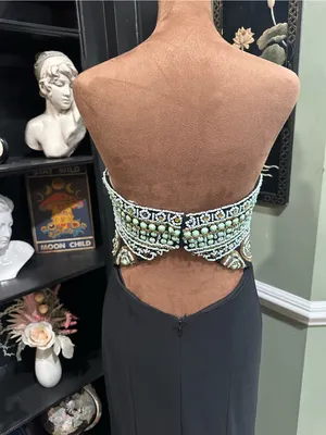 Rachel Allan Beaded Sweetheart Gown with Cutout Back – Size 4 thumbnail 7