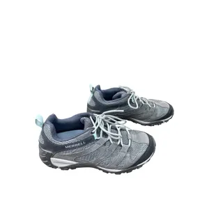 Merrell Womens Gray Leather Hiking Shoes Sneakers Size 10 SKU 8826 thumbnail 4