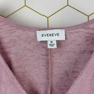 Evereve Layla Smocked Waist Lilac Purple V-Neck Long Sleeve Top - Size - Medium thumbnail 5