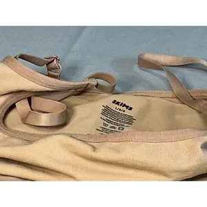 SKIMS L Seamless Mid Thigh Shapewear Bodysuit Nude Beige Adjustable Straps thumbnail 7