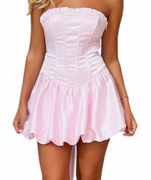 that’s so fetch pink bubble dress thumbnail 1