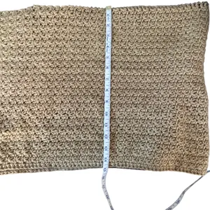 Handmade Crochet Poncho Shawl Wrap Multicolor Tassel Open Sleeve Boho‎ OS thumbnail 4