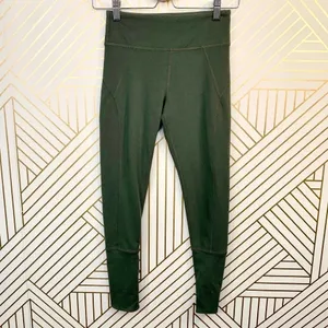 Free People Virgo Cropped Legging Khaki Green‎ thumbnail 4